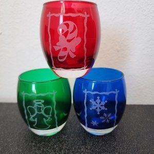PartyLite Holiday Tealight Trio Jar Candle Holders P7906 new in box retired